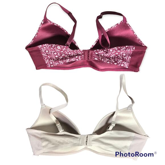 Lucky Brand Set of 2 Women's 36B No Underwire Low Impact Bras Stretch Everyday - Picture 2 of 10